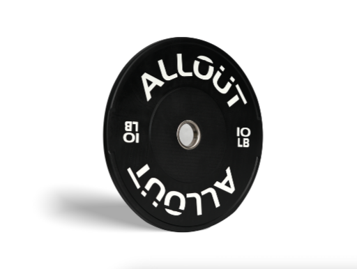 Black Rubber Bumper Plate (Grip Pro) (Used)