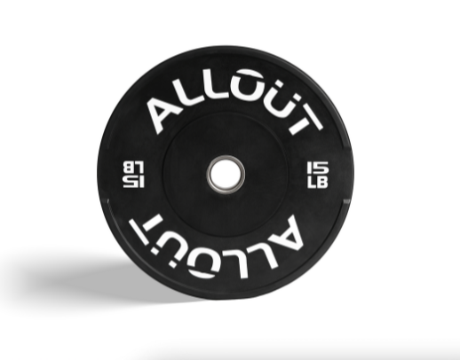 Black Rubber Bumper Plate (Grip Pro)