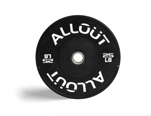 Black Rubber Bumper Plate (Grip Pro) (Used)
