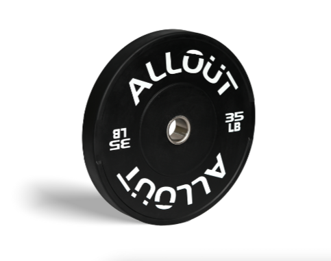 Black Rubber Bumper Plate (Grip Pro)