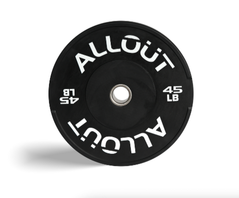 Black Rubber Bumper Plate (Grip Pro)