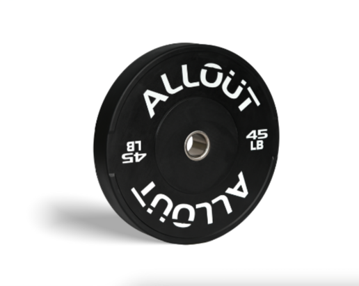 Black Rubber Bumper Plate (Grip Pro) (Used)