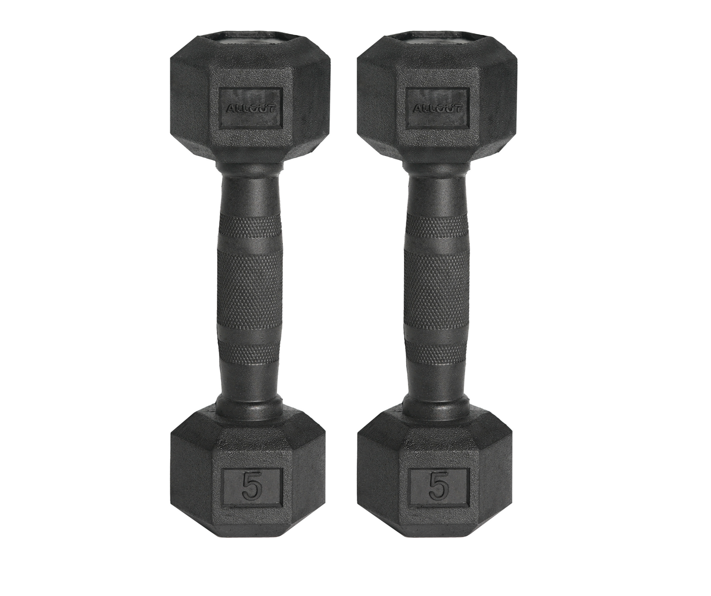 Hex Dumbbell (Black Handle) (Pair)