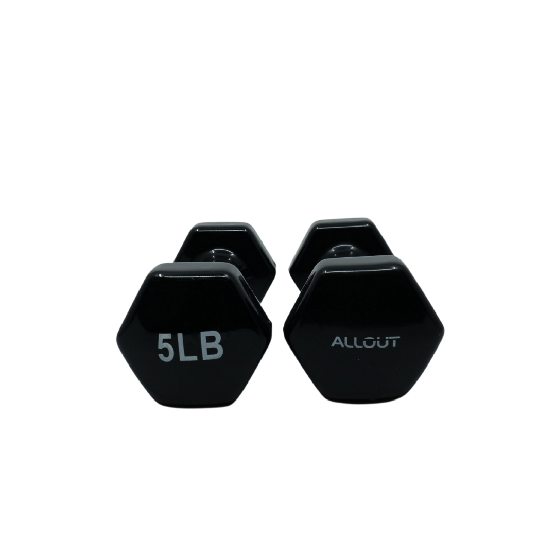 Vinyl Dumbbell (Black-Pair)