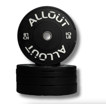 Black Rubber Bumper Plate (Grip Pro) (Used)