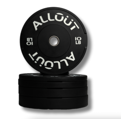 Black Rubber Bumper Plate (Grip Pro) (Used)