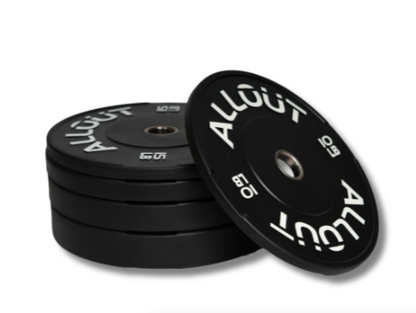 Black Rubber Bumper Plate (Grip Pro) (Used)