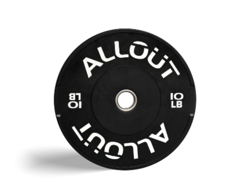 Black Rubber Bumper Plate (Grip Pro)