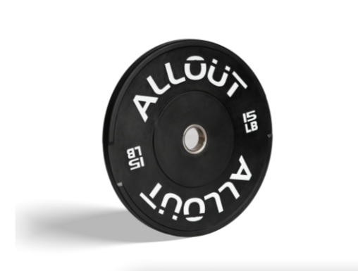 Black Rubber Bumper Plate (Grip Pro) (Used)