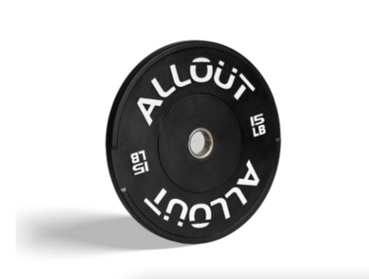 Black Rubber Bumper Plate (Grip Pro) (Used)