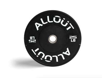 Black Rubber Bumper Plate (Grip Pro) (Used)