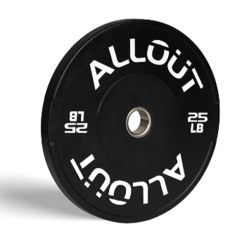 Black Rubber Bumper Plate (Grip Pro)