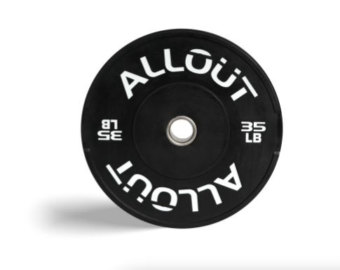Black Rubber Bumper Plate (Grip Pro) (Used)
