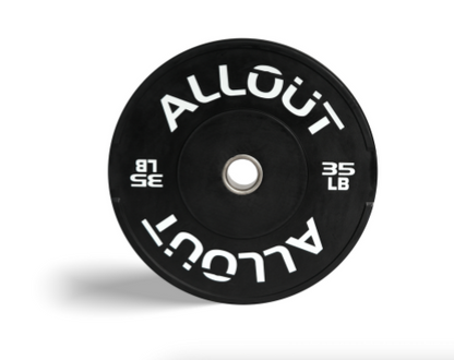 Black Rubber Bumper Plate (Grip Pro) (Used)
