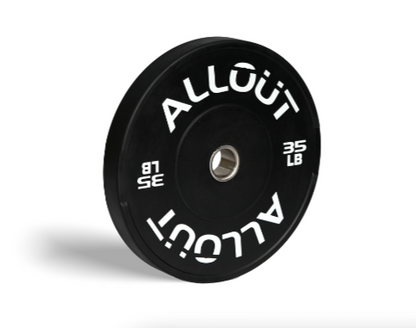 Black Rubber Bumper Plate (Grip Pro)
