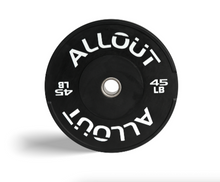 Load image into Gallery viewer, Black Rubber Bumper Plate (Grip Pro)
