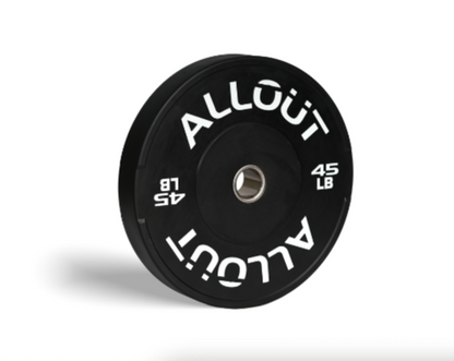Black Rubber Bumper Plate (Grip Pro) (Used)