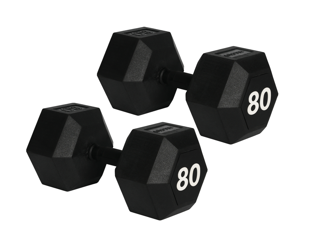 Hex Dumbbell (Black Handle) (Pair-Used)