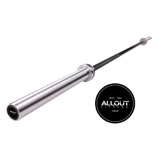 Black Zinc Olympic Barbell (Male-20k) (Used)