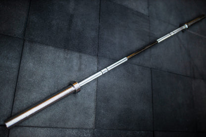 Black Zinc Olympic Barbell (Male-20k) (Used)