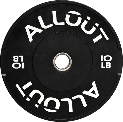 Black Rubber Bumper Plate (Grip Pro) (Used)