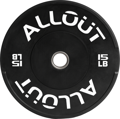 Black Rubber Bumper Plate (Grip Pro) (Used)