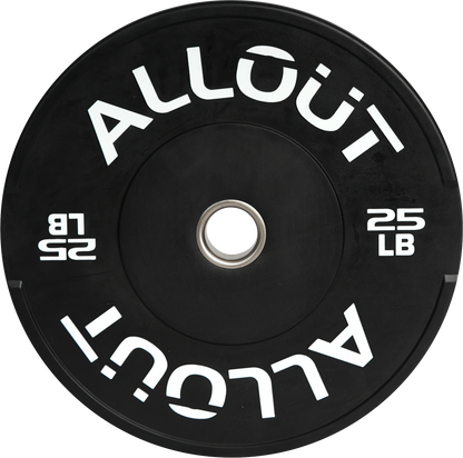 Black Rubber Bumper Plate (Grip Pro) (Used)