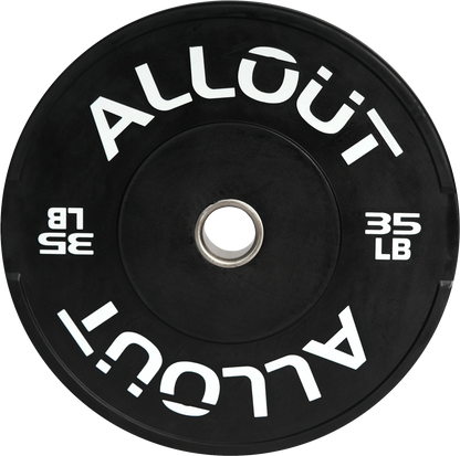 Black Rubber Bumper Plate (Grip Pro) (Used)