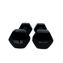 Load image into Gallery viewer, Vinyl Dumbbell (Black-Pair)
